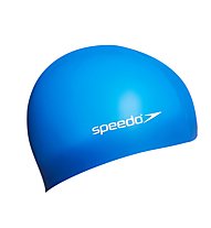 Speedo Plain Flat Silicone Cap Junior - cuffia da nuoto - bambini, Blue