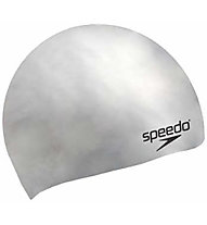 Speedo Plain Moulded Silicone - Badekappe, Grey