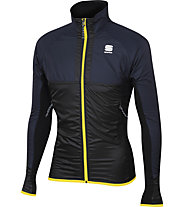 Sportful Cardio Wind J - giacca sci di fondo - uomo, Black/Yellow