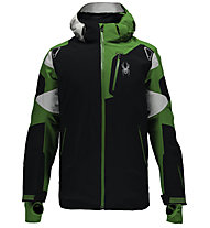 Spyder Leader Jacket - giacca da sci - uomo, Blk/Ble/Wht