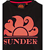 Sundek New Simeon Logo Mini Crew - T-shirt - bambino, Black/Orange