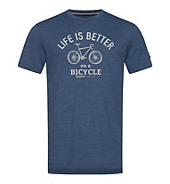 Super.Natural Better Bike - T-Shirt - Herren, Blue/Grey
