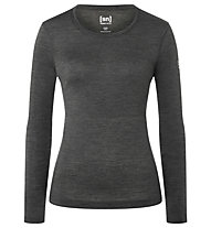 Super.Natural W Base LS 175 - maglietta tecnica a manica lunga - donna, Dark Grey