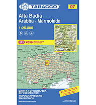 Tabacco Carta N.07 Alta Badia - Arabba - Marmolada - 1:25.000, 1:25.000