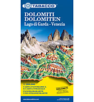 Tabacco Carta Dolomiti - Lago di Garda Venezia - 1:200.000, 1: 250.000