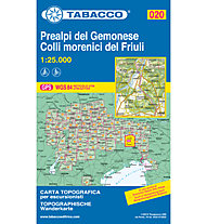 Tabacco Carta N° 020 Prealpi del Gemonese e colli morenici del Friuli (1:25.000), 1:25.000