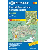Tabacco Carta N° 061 Alto Garda-Ledro Monte Baldo Nord (1:25.000), 1:25.000