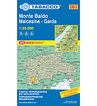 Tabacco Karte N.063 Monte Baldo - Malcesine - Garda - 1:25.000, 1:25.000