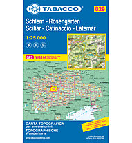 Tabacco Carta N.029 Schlern - Rosengarten/ Sciliar - Catinaccio - Latemar - 1:25.000, 1:25.000