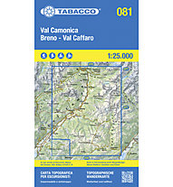 Tabacco Carta N.081 Val Camonica - Breno - Val Caffaro - 1:25.000, 1:25.000