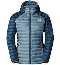 The North Face W Bettaforca Lt Down Hoodie - Daunenjacke - Damen, Light Blue/Orange