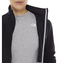 The North Face 200 Shadow Full Zip giacca in pile donna, TNF Black