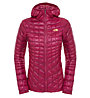 The North Face ThermoBall Hoodie Giacca con cappuccio donna, Dramatic Plum/Geo Floral Print