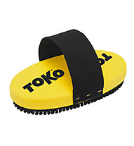 Toko Base Brush oval Horsehair Strap - Waxbürste, Yellow/Black