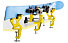 Toko Ski Vise Freeride - Schraubstock für die Skiwartung, Yellow