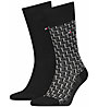 Tommy Hilfiger Graphic - lange Socken, Black/Grey