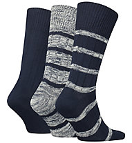 Tommy Hilfiger TH Giftbox 3P - Lange Socken - Herren, Dark Blue/Grey