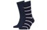 Tommy Hilfiger Th Men Sock 2P Tommy Stripe Oc - calzini lunghi - uomo, Blue/Red