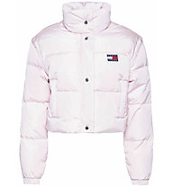 Tommy Jeans Badge Crop Down Puffer - giacca tempo libero - donna, Pink