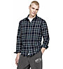 Tommy Jeans Check Flannel M - Langarm Hemd - Herren, Dark Blue/Green