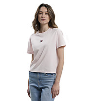 Tommy Jeans Classic Badge - T-Shirt - Damen, Light Pink