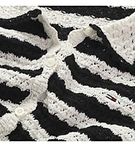 Tommy Jeans Crochet - Pullover - Damen, Black/White