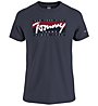 Tommy Jeans Essential Script - T-shirt - uomo, Dark Blue