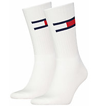 Tommy Jeans Flag - lange Socken, White