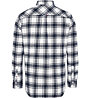 Tommy Jeans Flannel Plaid - camicia a maniche lunghe - uomo , White/Grey/Blue