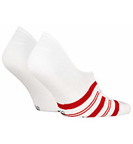 Tommy Jeans Footie Stripes - calzini corti, Red/White