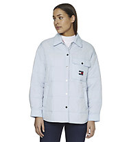 Tommy Jeans Lightweight Padded Shacket - giacca tempo libero - donna, Light Blue