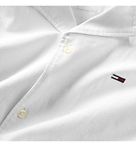Tommy Jeans Linen Blend Camp M - camicia maniche corte - uomo, White