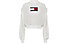 Tommy Jeans Oversize Flag Stitch - Pullover - donna, White