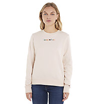 Tommy Jeans Serif Linear - Sweatshirt - Damen, Pink