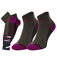 Tommy Jeans TH Uni Quarter 2P - kurze Socken - Herren, Dark Green/Purple