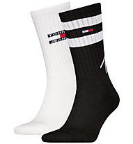 Tommy Jeans TJ 2P Sport Stripe - lange Socken, Black