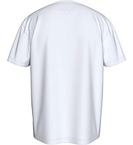 Tommy Jeans TJM  Linear Logo - T-Shirt - uomo, White