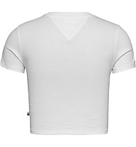 Tommy Jeans Tjw Crop Script - T-Shirt - Damen, White