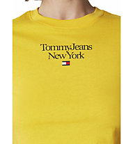 Tommy Jeans W Essential Logo 1 Ss - T-Shirt - Damen, Yellow