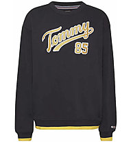 Tommy Jeans W Relaxed Collegiate 85 Crew - felpa - donna, Black