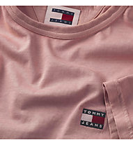 Tommy Jeans Washed Badge M - T-Shirt - Herren , Pink