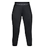 Under Armour Leggings Sport Crop - pantaloni fitness 3/4 - donna, Black