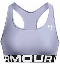 Under Armour Authentics Branded W - reggiseno sportivo medio sostegno - donna, Light Purple