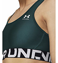 Under Armour Authentics Branded W - reggiseno sportivo medio sostegno - donna, Dark Green