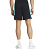 Under Armour Baseline M - pantaloni corti basket - uomo, Black/Light Blue