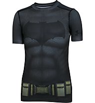 Under Armour Batman Suit SS T-Shirt Bambino, Grey/Black