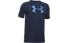 Under Armour Boys' UA Big Logo - T-Shirt - Kinder, Dark Blue/Blue