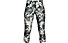 Under Armour Fly Fast Printed - pantaloni fitness 3/4 - donna, White/Dark Grey