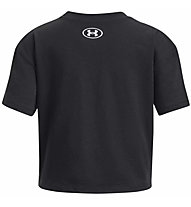 Under Armour Crop Sportstyle Logo Jr - T-shirt - ragazza, Black