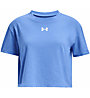 Under Armour Crop Sportstyle Logo Jr - T-shirt - ragazza, Blue